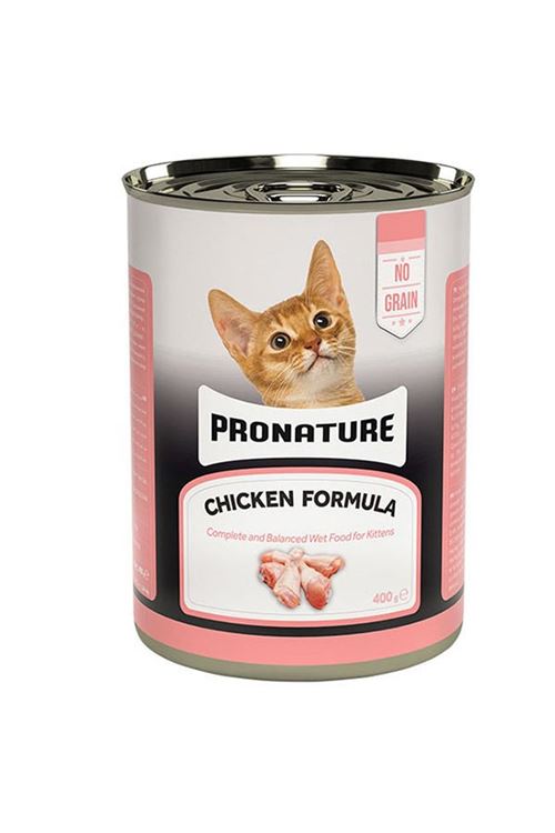 Pronature Tahılsız Tavuklu Ezme Yavru Konserve Kedi Maması 400 Gr