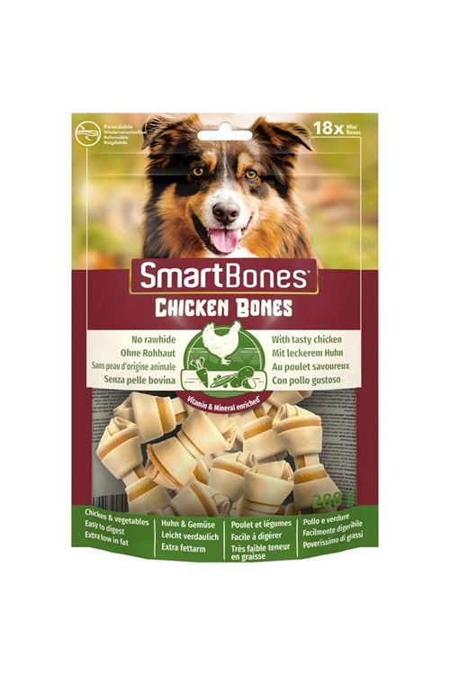 Smart Bones Tavuklu Düğüm Köpek Ödül Kemiği Mini 18 Adet