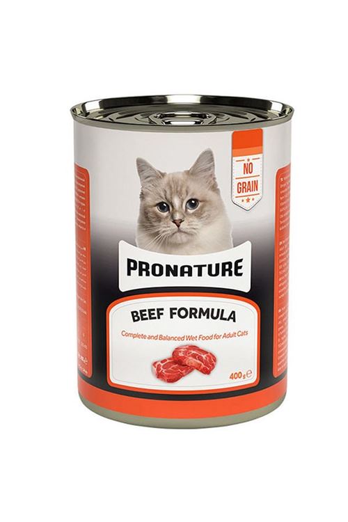 Pronature Tahılsız Sığır Etli Ezme Yetişkin Konserve Kedi Maması 400 Gr