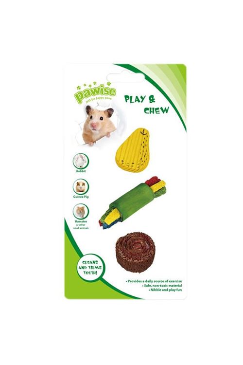 Pawise Ahşap ve Lif Yenilebilir Kemirme Oyuncağı No:4