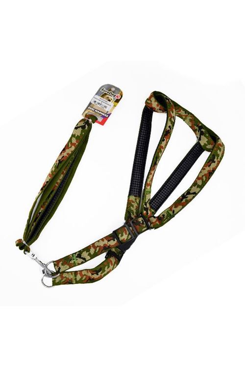 Euro Dog Uzatmalı Göğüs Tasması Kamuflaj Desenli Xlarge