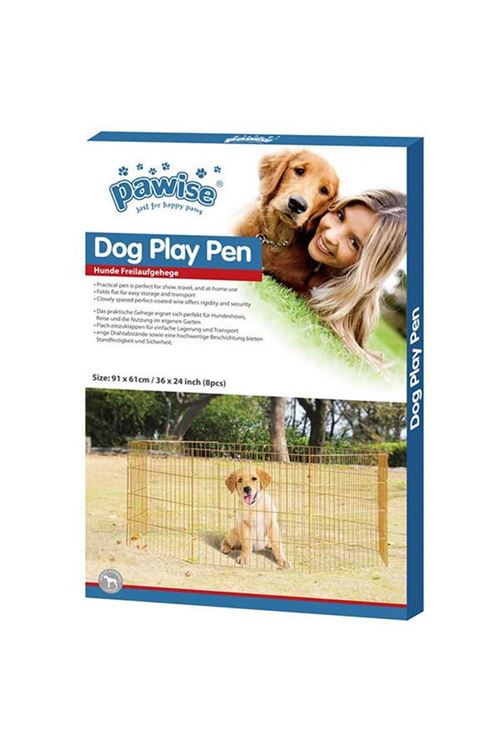 Pawise Metal Köpek Oyun Bahçesi Çiti 8 Parça 91x60 Cm