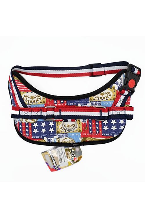 Euro Dog Desenli Fular Tipi Köpek Göğüs Tasması Xlarge