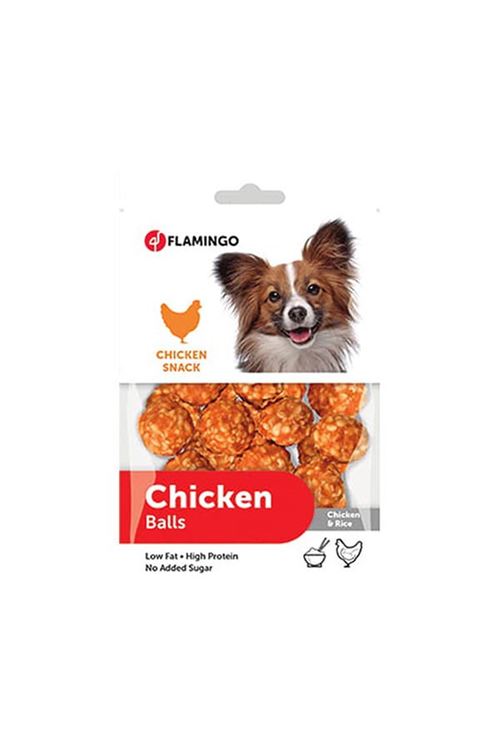 Flamingo Tavuklu ve Pirinçli Top Köpek Ödül Maması 75 Gr