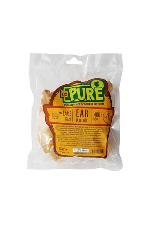 Delibon Kurutulmuş Kuzu Kulak Köpek Ödül Maması 100 Gr