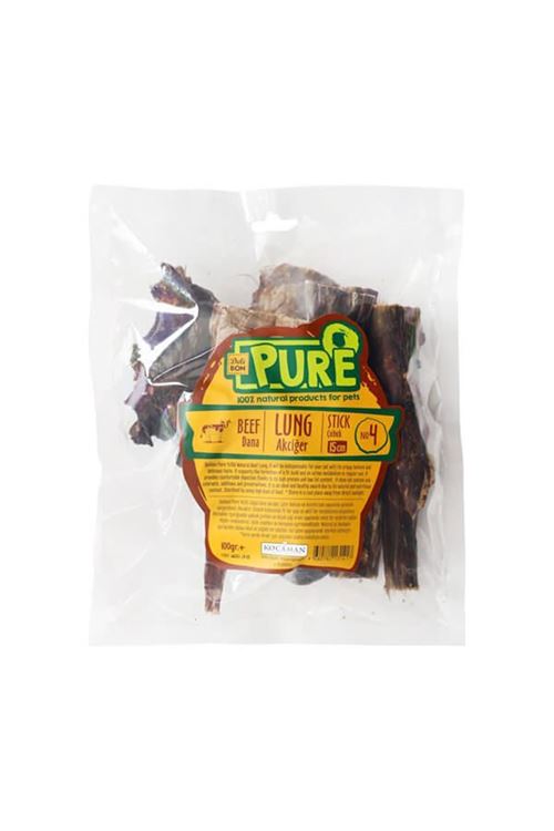 Delibon Kurutulmuş Çubuk Dana Akciğer Köpek Ödül Maması 15 Cm 100 Gr