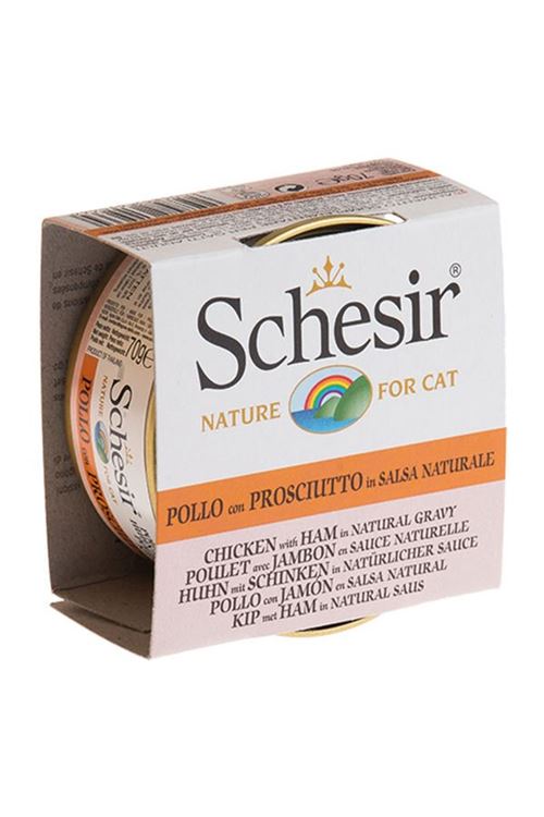 Schesir Tavuk ve Karidesli Naturel Konserve Kedi Maması 70 Gr