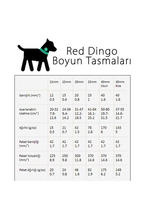Red Dingo Dreamstream Desenli Köpek Boyun Tasması Turkuaz 15 Mm
