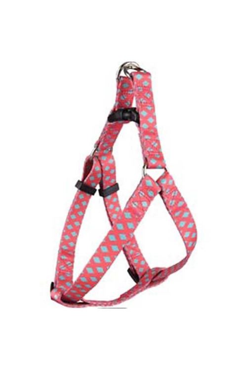 Flamingo Üçgen Sue Köpek Göğüs Tasması Pembe/Yeşil 30-40 Cm