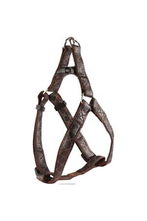 Flamingo Üçgen Odin Köpek Göğüs Tasması Kahverengi 35-50x1.5 Cm