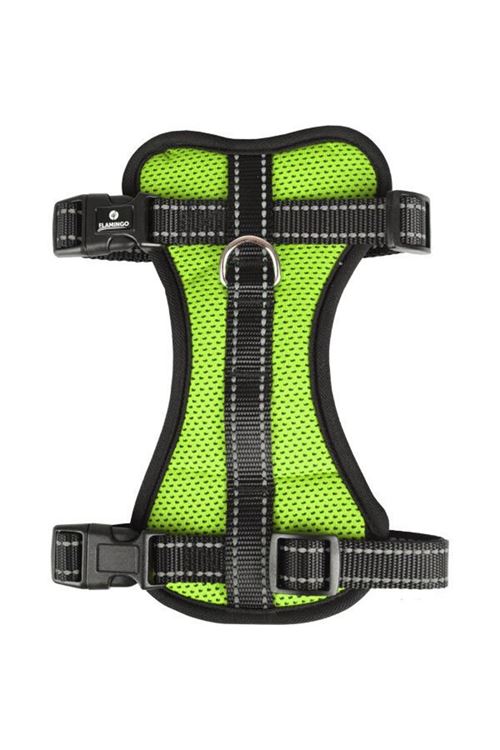 Flamingo Milou Köpek Göğüs Tasması Medium Yeşil 40-55 Cm
