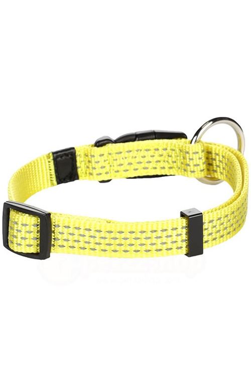 Flamingo Reflex Köpek Boyun Tasması Sarı 45-65 Cm