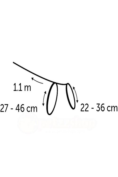 Flamingo Art Sportiv Kedi Göğüs Tasması Lacivert 20-35 Cm 10 Mm