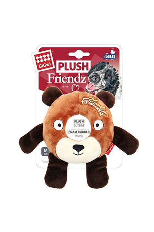 Gigwi Plush Friendz Simit Ayı Peluş Köpek Oyuncağı