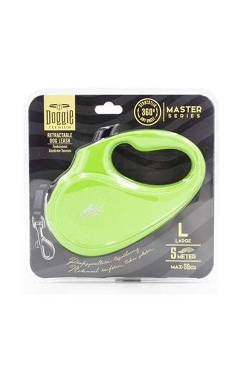 Doggie Master Otomatik Köpek Uzatma Tasması Large Yeşil 50 Kg 5 Mt