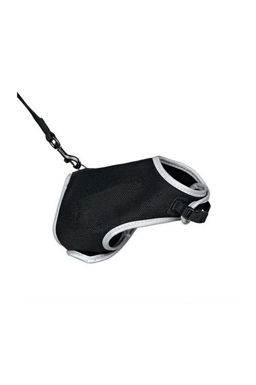 Trixie Soft Harness Leash Kedi Göğüs Tasma Seti Siyah 20 Mm 36-54 Cm