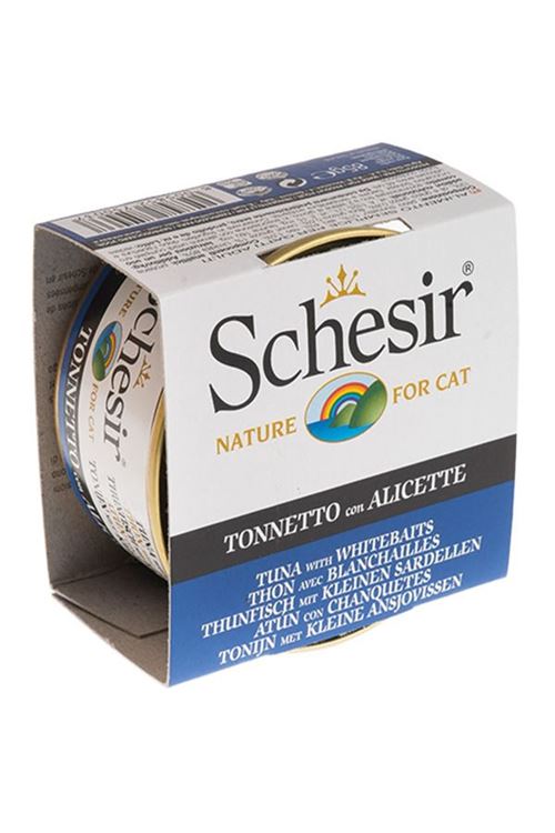 Schesir Ton Balıklı ve Ringa Balıklı Jöleli Konserve Kedi Maması 85 Gr