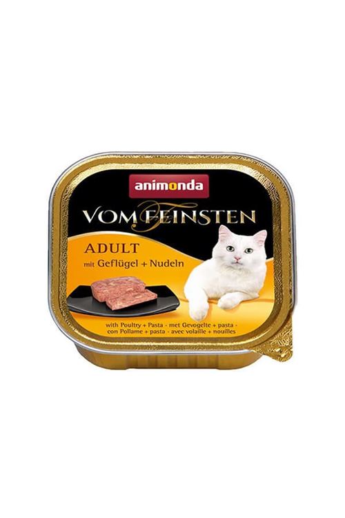 Animonda Kümes Hayvanı ve Makarnalı Yetişkin Konserve Kedi Maması 100 Gr