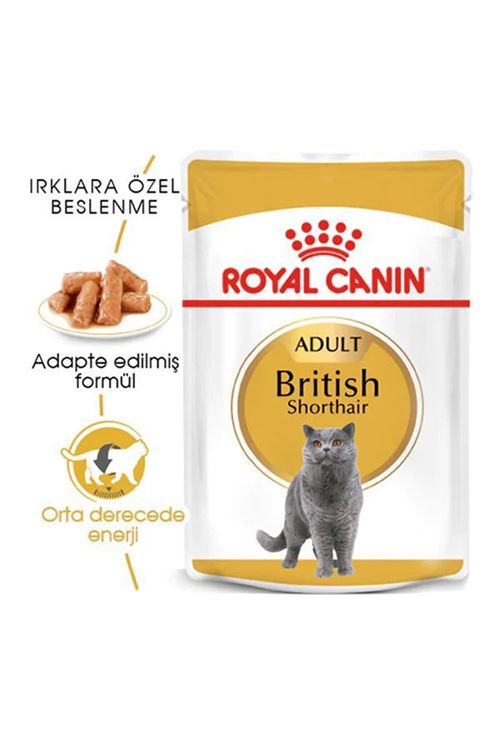 Royal Canin British Shorthair Adult Pouch Konserve Kedi Maması 85 Gr