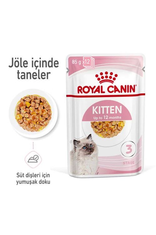 Royal Canin Kitten Jelly Pouch Yavru Konserve Kedi Maması 85 Gr