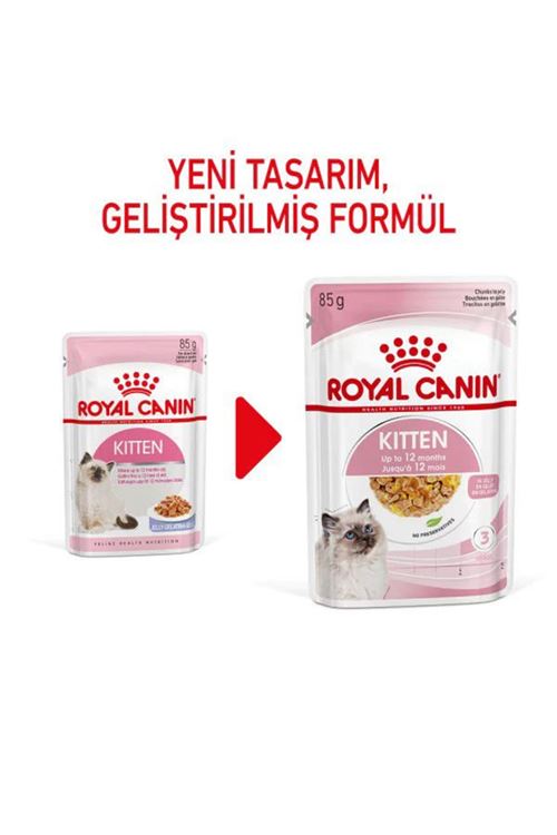 Royal Canin Kitten Jelly Pouch Yavru Konserve Kedi Maması 85 Gr