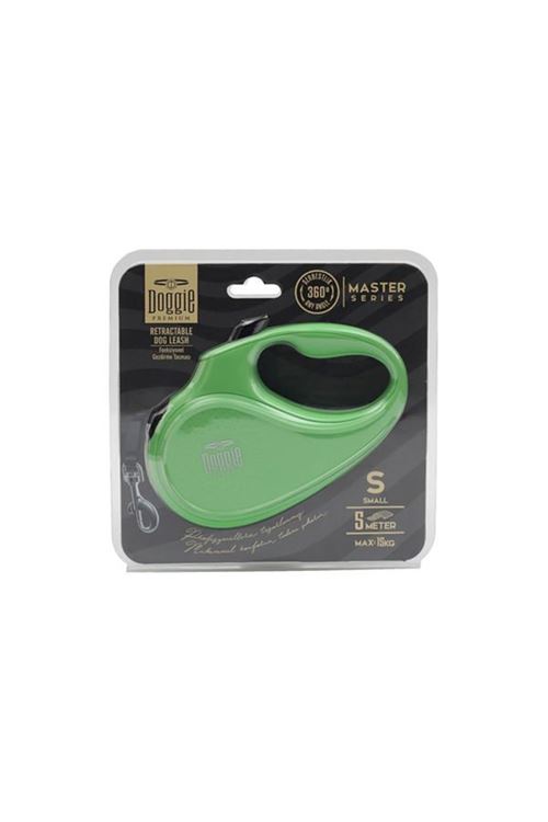 Doggie Master Otomatik Köpek Uzatma Tasması Small Yeşil 15 Kg 5 Mt