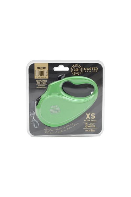 Doggie Master Otomatik Köpek Uzatma Tasması Xsmall Yeşil 12 Kg 3 Mt