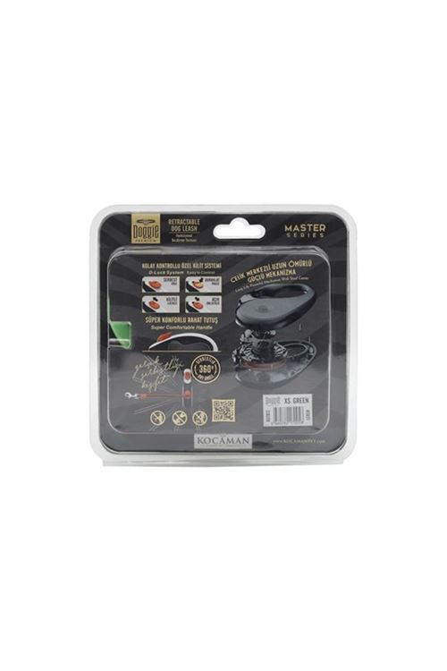 Doggie Master Otomatik Köpek Uzatma Tasması Xsmall Yeşil 12 Kg 3 Mt