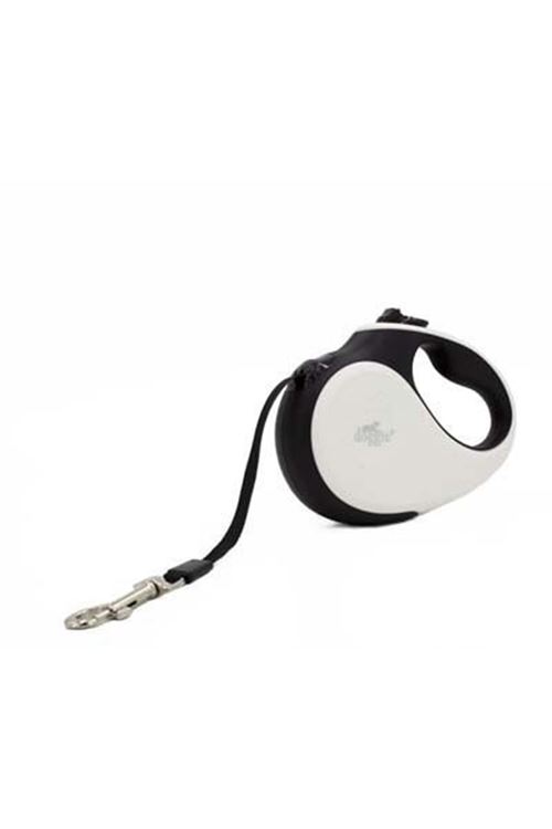 Doggie Soft Otomatik Köpek Uzatma Tasması Small Beyaz 15 Kg 5 Mt