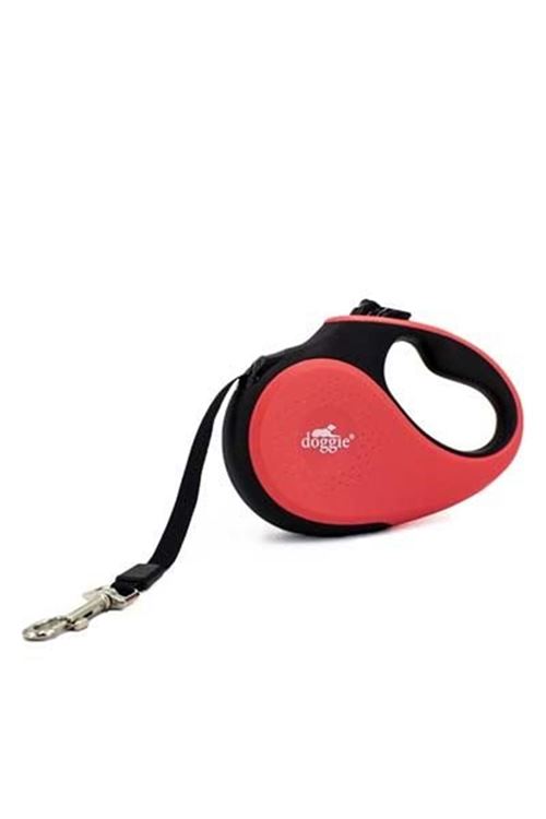 Doggie Soft Otomatik Köpek Uzatma Tasması Medium Pembe 25 Kg 5 Mt