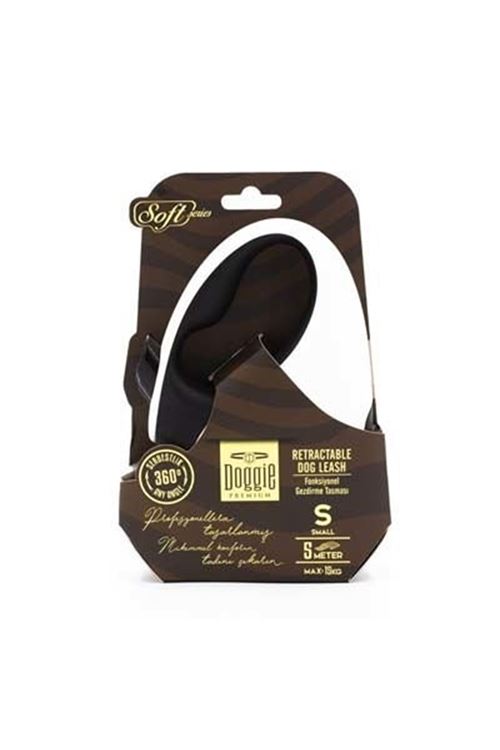Doggie Soft Otomatik Köpek Uzatma Tasması Small Beyaz 15 Kg 5 Mt