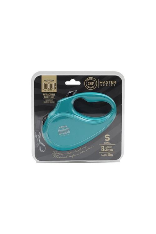 Doggie Master Otomatik Köpek Uzatma Tasması Small Açık Mavi 15 Kg 5 Mt