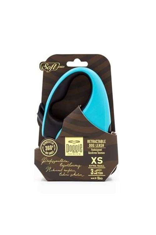Doggie Soft Otomatik Köpek Uzatma Tasması Xsmall Açık Mavi 12 Kg 3 Mt