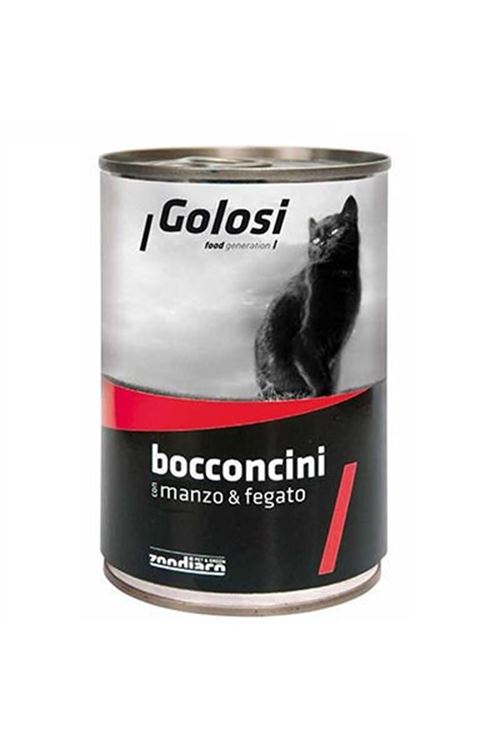 Golosi Sığır Etli ve Ciğerli Yetişkin Konserve Kedi Maması 400 Gr