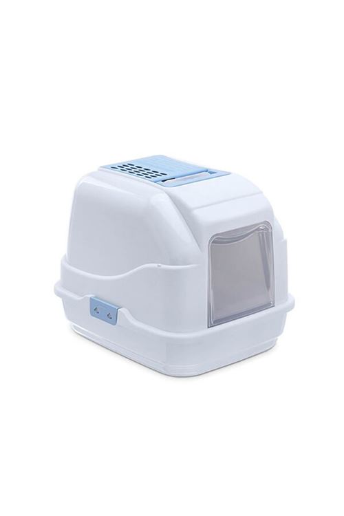 İmac Easy Cat Kapalı Filtreli Kedi Tuvaleti Buz Mavisi 40x50x40 Cm