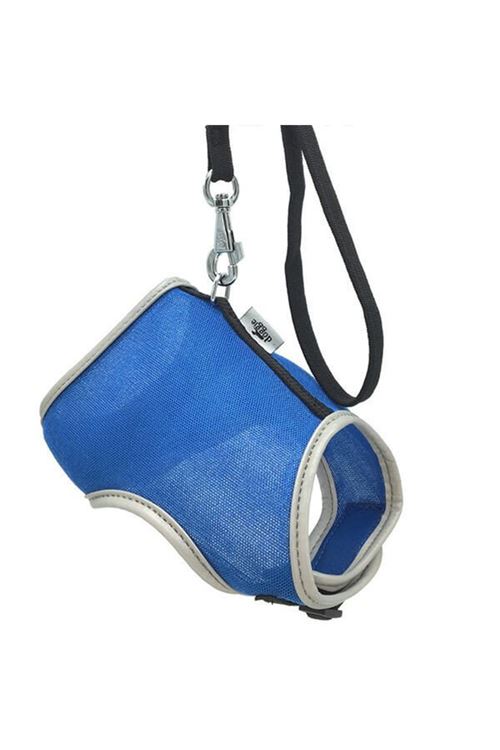Cattie Havalı Dokuma Kedi Göğüs ve Gezdirme Takımı Medium Mavi 1x25-35 Cm