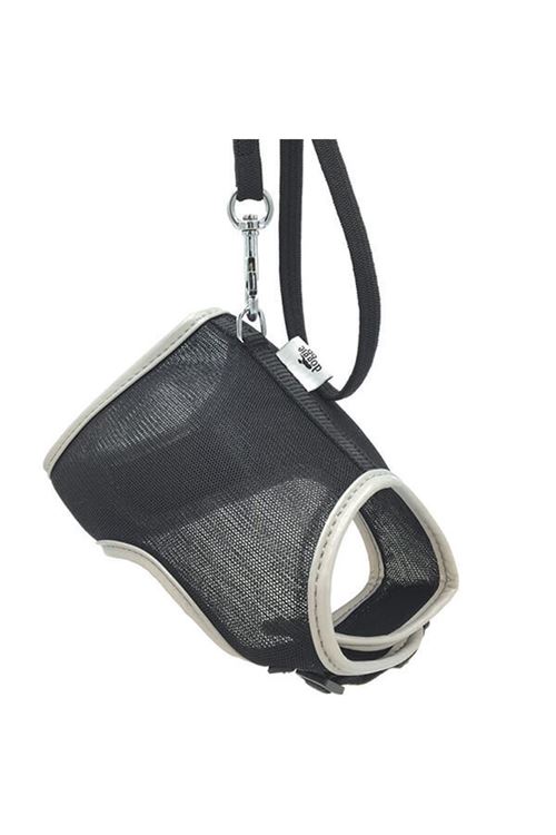 Cattie Havalı Dokuma Kedi Göğüs ve Gezdirme Takımı Medium Siyah 1x25-35 Cm