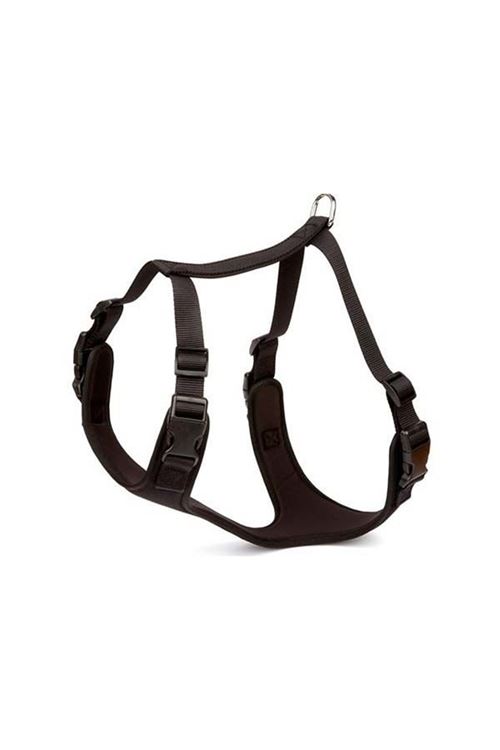 Doggie Havalı Dokuma Köpek Göğüs Tasması Large Siyah 2x55-65 Cm