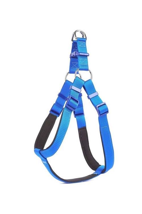 Doggie Comfort Dokuma Ronin Köpek Göğüs Tasması Xlarge Mavi 2.5x65-75 Cm