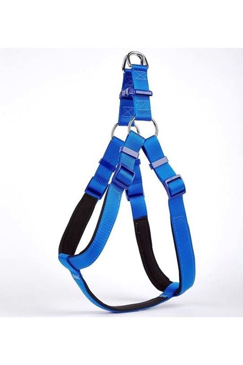 Doggie Comfort Dokuma Ronin Köpek Göğüs Tasması Xxlarge Mavi 2.5x70-80 Cm
