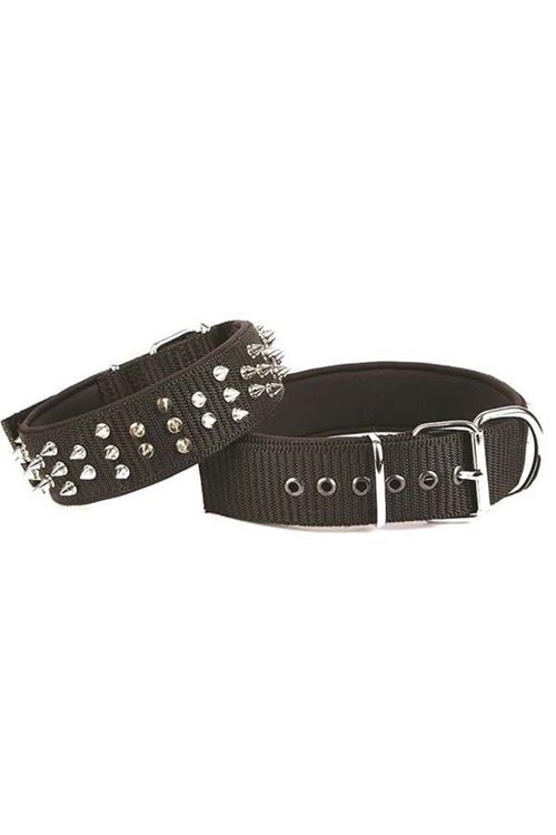 Doggie Comfort Dokuma Çivili Köpek Boyun Tasması Small Siyah 5x50-60 Cm