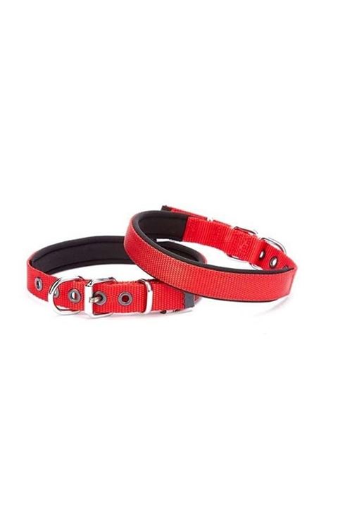 Doggie Comfort Dokuma Köpek Boyun Tasması Medium Kırmızı 2x20-35 Cm