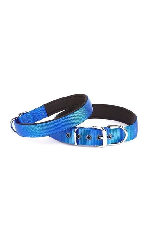 Doggie Comfort Dokuma Köpek Boyun Tasması Medium Mavi 2.5x37-45 Cm