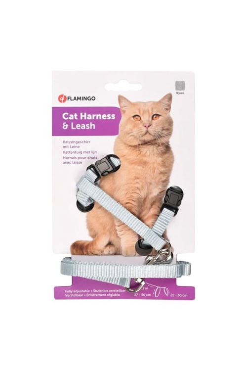 Flamingo Art Sportiv Kedi Göğüs Tasması Mavi 20-35 Cm 10 Mm