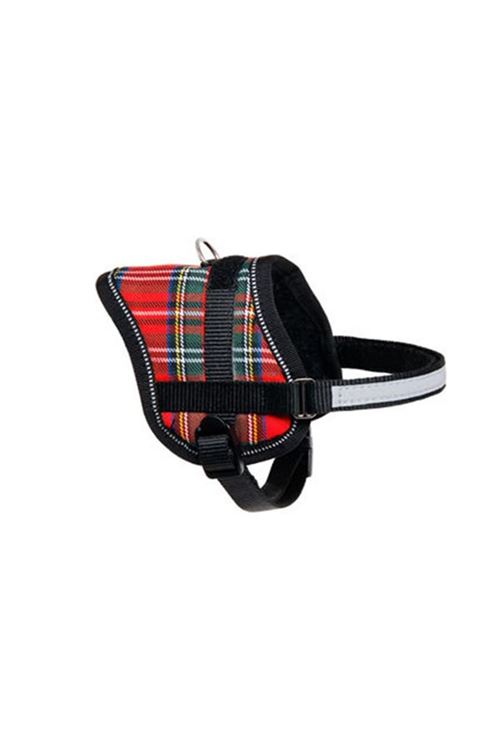 Flamingo Eeny Mini Köpek Göğüs Tasması Ekose 31-40 Cm