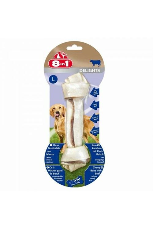 8in1 Delights Bones Biftekli Köpek Kemik Ödülü Large