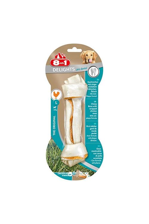 8 In 1 Delights Bones Pro Dental Köpek Kemik Ödülü Large 85 Gr