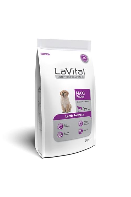 Lavital Büyük Irk Kuzu Etli Yavru Köpek Maması 3 Kg
