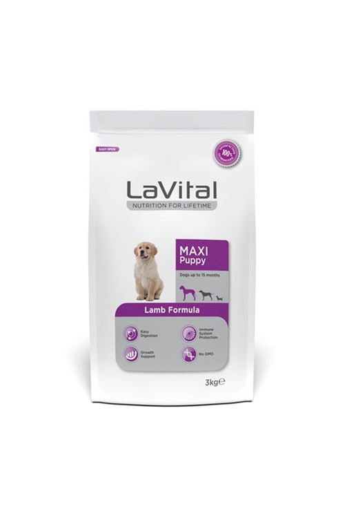 Lavital Büyük Irk Kuzu Etli Yavru Köpek Maması 3 Kg