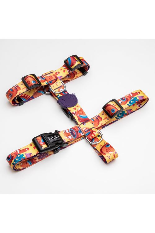 Lindo Dogs Gingerman H Tipi Köpek Göğüs Tasması Turuncu Beden Medium